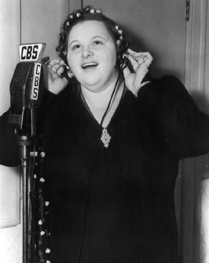 Kate Smith -- not likely to provoke jealousy among American women tuning in to her show on CBS.