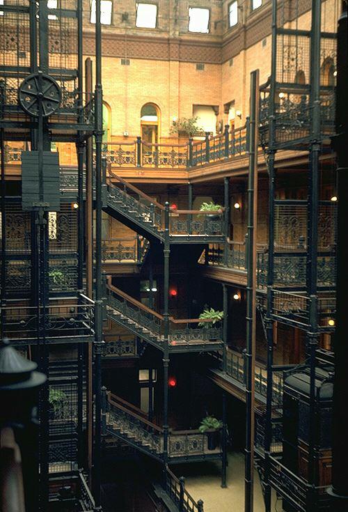A Bradbury Building interior